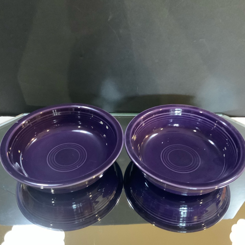 Fiesta Bowls Soup Cereal Pasta Plum Purple 6 7/8 inch Set of 2